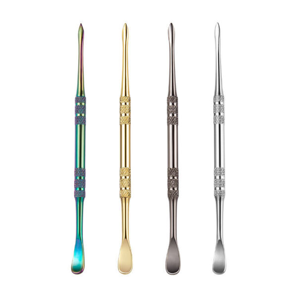 Stainless steel cigarette paste spoon, double headed digging pipe oil spoon - Image 5