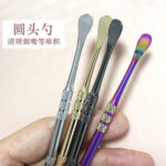 Stainless steel cigarette paste spoon, double headed digging pipe oil spoon - Image 3