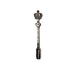 New Crown Shaped Metal Small Smoke Shovel with Diamond Set Spoon - Image 3
