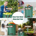 Garden Waste Bags 2PCS 120L 200L 300L 500L Heavy Duty Dumpy Bags, Reusable Garden Sacks with Handles, Ideal for Collecting Yard Waste, Plant Waste Grass and Leaves,Various Sizes and Quantities Are Qvailable for Selection,Good Partner for You - Image 7