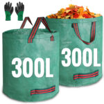 Garden Waste Bags 2PCS 120L 200L 300L 500L Heavy Duty Dumpy Bags, Reusable Garden Sacks with Handles, Ideal for Collecting Yard Waste, Plant Waste Grass and Leaves,Various Sizes and Quantities Are Qvailable for Selection,Good Partner for You - Image 10