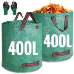 Garden Waste Bags 2PCS 120L 200L 300L 500L Heavy Duty Dumpy Bags, Reusable Garden Sacks with Handles, Ideal for Collecting Yard Waste, Plant Waste Grass and Leaves,Various Sizes and Quantities Are Qvailable for Selection,Good Partner for You - Image 11