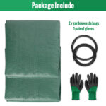 Garden Waste Bags 2PCS 120L 200L 300L 500L Heavy Duty Dumpy Bags, Reusable Garden Sacks with Handles, Ideal for Collecting Yard Waste, Plant Waste Grass and Leaves,Various Sizes and Quantities Are Qvailable for Selection,Good Partner for You - Image 5